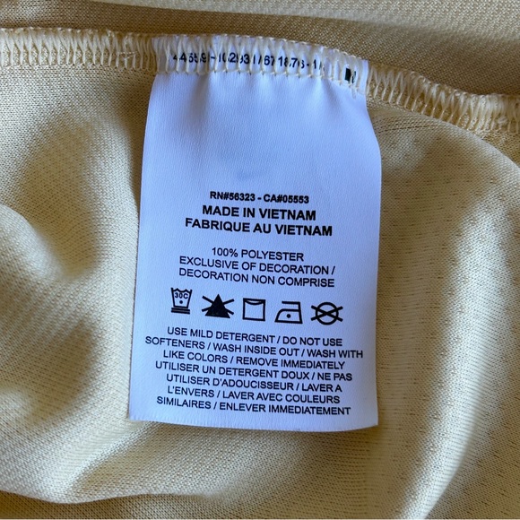 Nike Men's Dri Fit Mustard Yellow Textured Polo Shirt - Picture 11 of 15